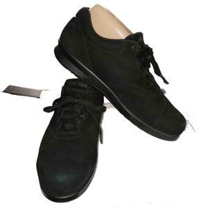 SAS Freetime Womens Black Suede Lace-Up Oxfords Casual Shoes Size 9.5M